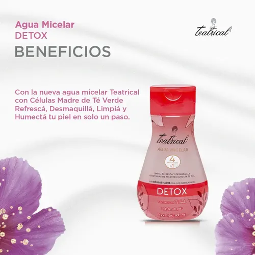 Agua Micelar Teatrical Detox 600 Ml