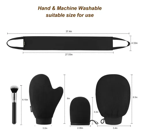 Kit Aplicador De Guantes Autobronceadores Celecily, Juego 5