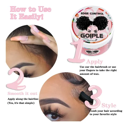 Cera De Control De Bordes Para Mujer, Agarre Fuerte, No