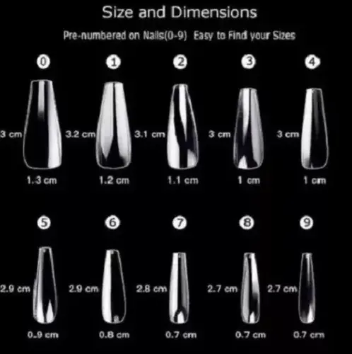 Tips Para Soft Gel Y Press On Nails Paris Night X500 Premium
