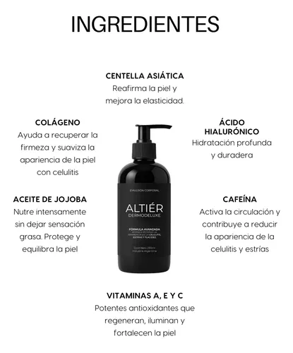 Crema Para Masajes Reductores Reafirmantes Altiér