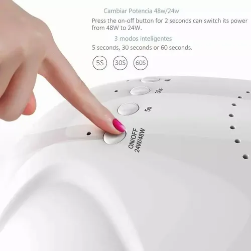 Cabina Manicura Profesional Sun One Led Uv 48w 30 Led