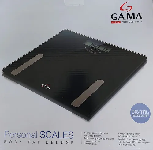 GA.MA Italy SCF 2000 Balanza digital color negro hasta 150 kg