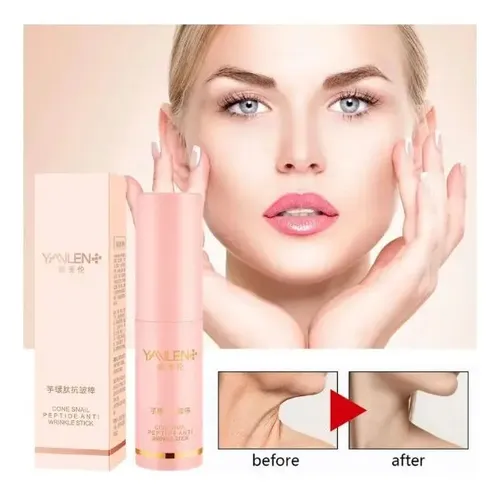 Bastón Hidratante Iluminador Coreano 3 Peptides Colágeno .