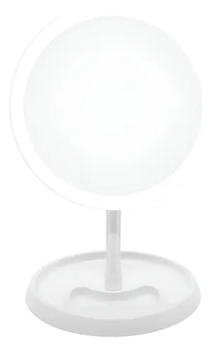 Espejo Redondo Aishngmei Con Aumento 1x Luz USB Maquillaje Modelo 1892