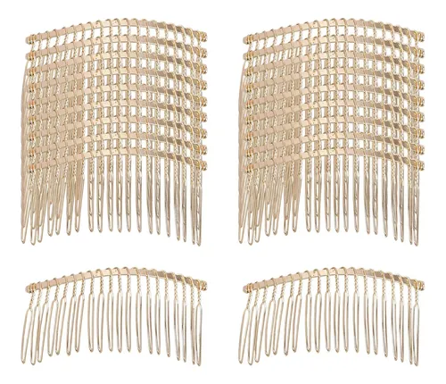 20 Piezas Peines De Novia Accesorios De Cabello Dorados