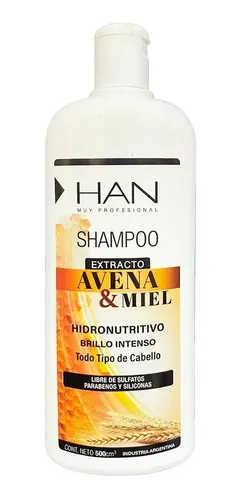 Han Shampoo Avena Y Miel Filtro Solar Reparador X 500 Ml