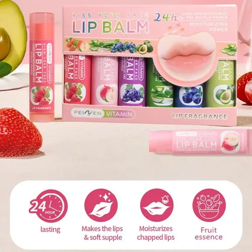Bálsamo Labial De Frutas, Maquillaje De Labios Transparente