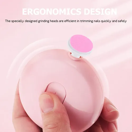 12 Almohadillas Cortadoras De Uñas Eléctricas Para Adultos Rosa