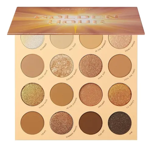 Paleta De Sombras Colourpop Golden Hour 16 Tonos