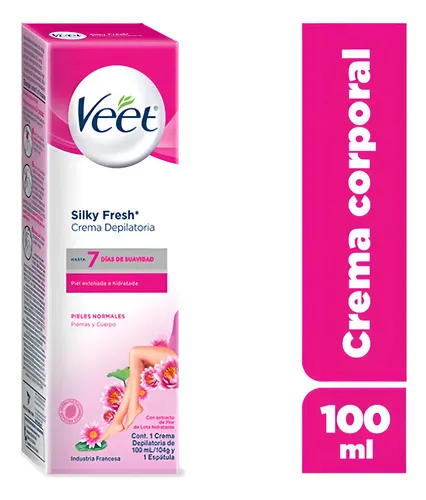 Veet Crema Depilatoria Corporal Piel Normal, Envase 100 Ml