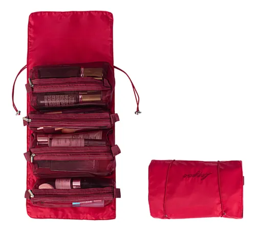 Neceser De Maquillaje Enrollable Colgante Para Viaje Mujer