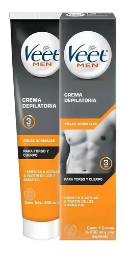 Veet Crema Depilatoria For Men Corporal X200 Ml