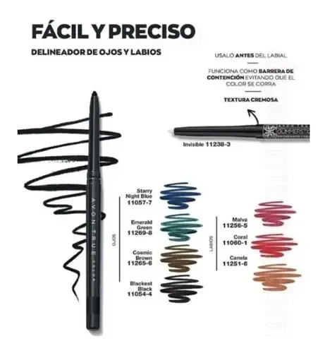 Avon Delineador De Ojos Retractil Glimmerstick Marron 280mg Color Cosmic brown
