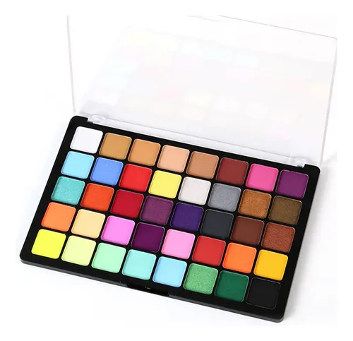 Set De Paletas Faciales De Acuarela Y Pintura De Maquillaje