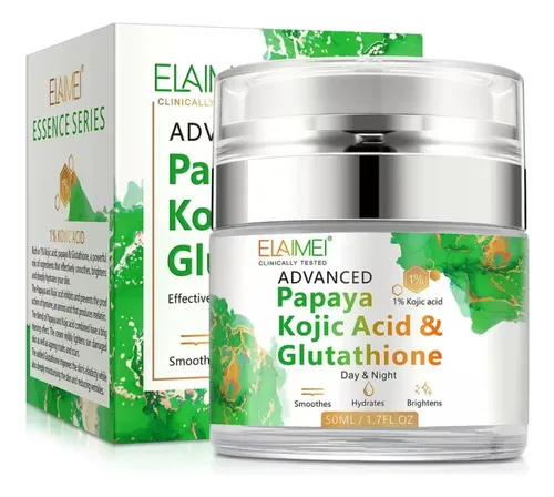 A. La Crema De Glutatión Con Ácido Kójico L Papaya Aclara