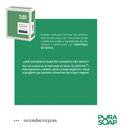 Shampoo Solido Neutro Sin Sulfatos Ni Silicona