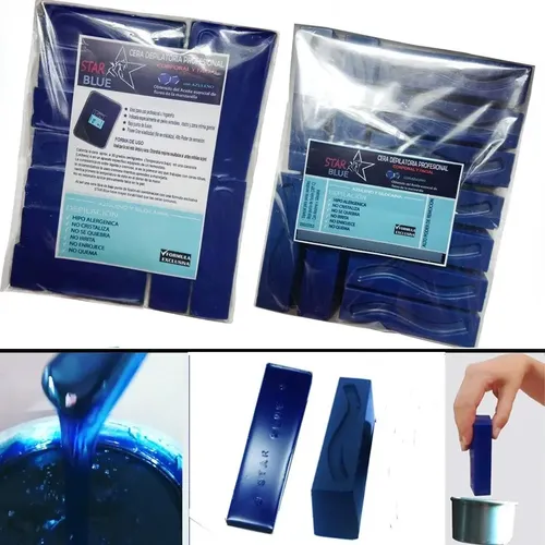 Cera Azul Elástica Depilacion X 3 Kg. Barras Star Blue