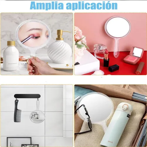 Espejo De Mano Portátil For Maquillaje Peluquería Ideal Syse