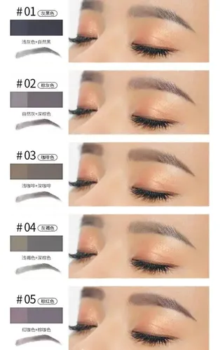 Paleta De Cejas Profesional Snovo 5 Colores 24 Horas