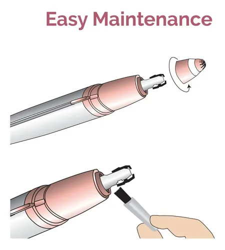 Depiladora Eléctrica Cejas Led Painless Compacta Mujer