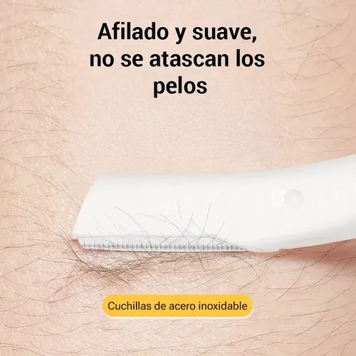 Kit De Herramientas Para Depilar Cejas 4 Piezas Tijeras + Blanco
