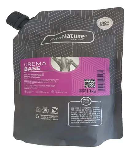 Crema Base Para Masajes Calidad Profesional Fitonature 1kg