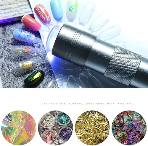 Lámpara Uv Para Uñas Con 12 Leds Portátil Y Rápida