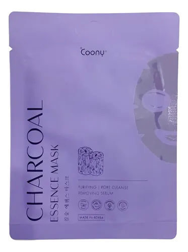 Mascarilla Facial Coony Carbon De Bambu Piel Oleosa Purifica