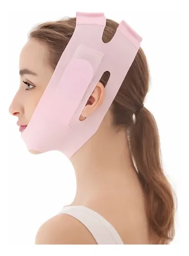 Máscara Facial V Line Silicona Reutilizable Efecto Tensor