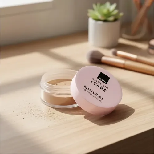 Make Up Care Avon Polvo Facial Mineral Medium 300