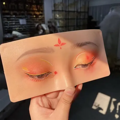 Práctica De Silicona De Maniquí De Maquillaje Facial &sk