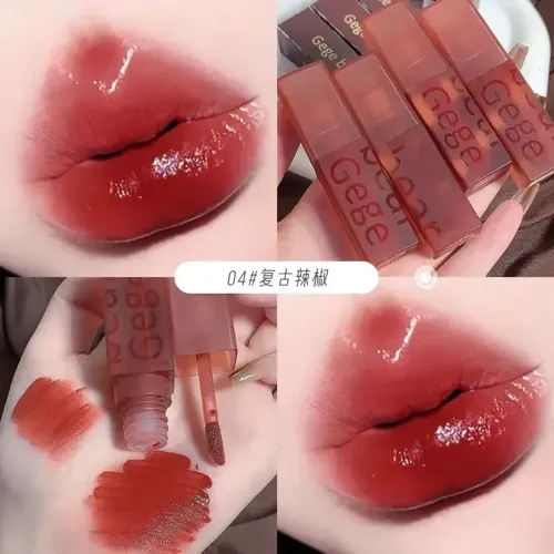 Labial Mate Terciopelo Larga Duración Gege Bear Color 04