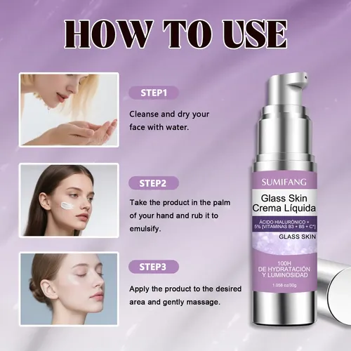 /crema Hidratante Glass Skin 30g, Firme Y Reduce Arrugas+