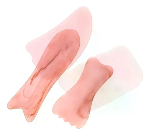 Tablas De Masaje Gua Sha Port Tiles, 4 Piezas, Raspado Manua