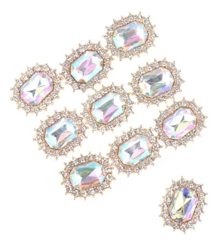 De Imitación Adornos Rosa Claro Rosa Claro 2,1 Cm X 1,7 Cm .