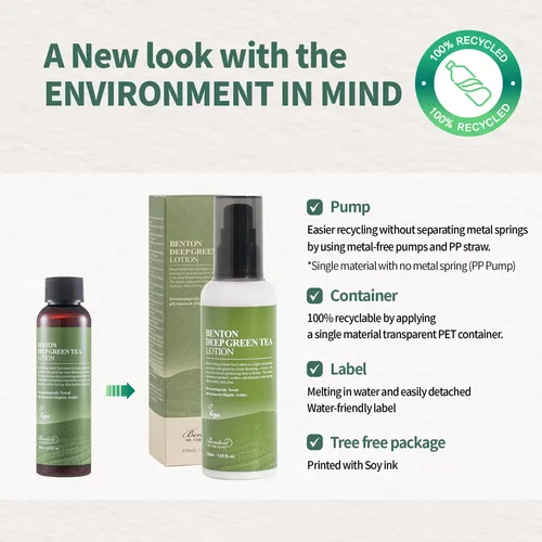 Crema Hidratante Benton Deep Green Tea 120 Ml Para Piel *-*