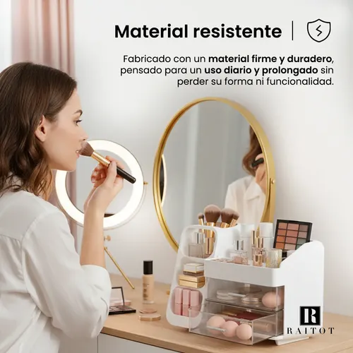 Organizador Maquillaje Acrilico Porta Cosmeticos Cajones