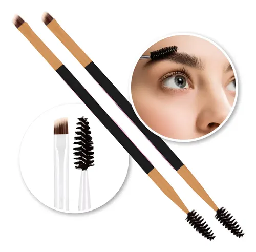 Pincel Peine Dúo Para Cejas Y Pestañas