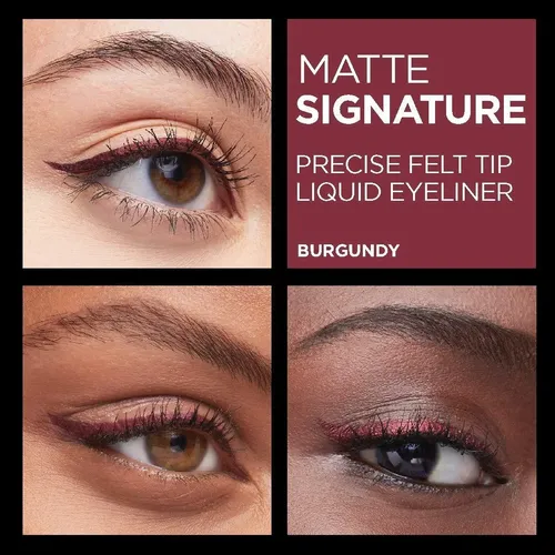 Lápiz Delineador Líquido Mate Burgundy De Loréal
