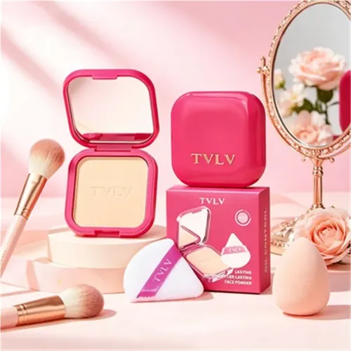 Tvlv Polvo Compacto Control De Aceite, 7g, Impermeable Y