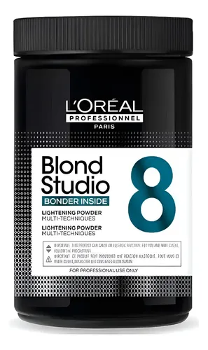 Polvo Decolorante Loreal Aclara 8 Tonos Blond Studio 500 Ml