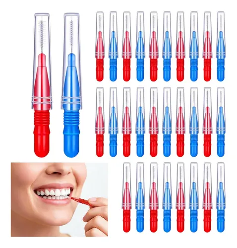 Cepillo De Hilo Dental De 0,5 Mm Para Dientes Y Encías, 30 U