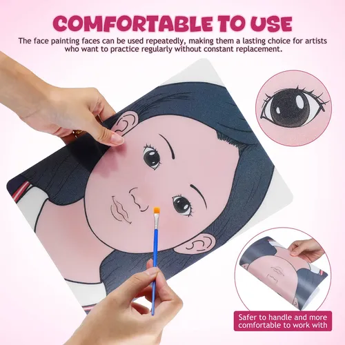 Juego De Práctica De Pintura Facial, Kit De Maquillaje Facia
