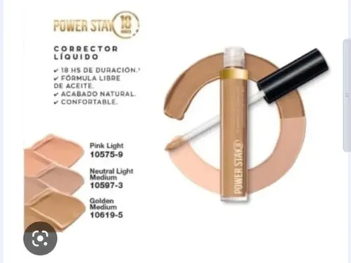 Corrector De Ojeras Avon Power Stay. Color: Pink Light