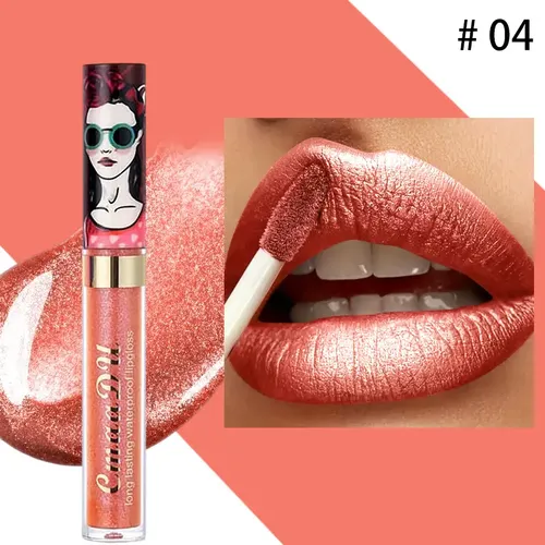 Set 11pcs Brillo Labial Lipgloss Metálico Prueba De Agua