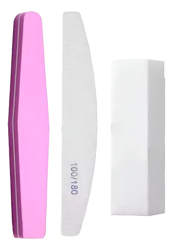 Combo X3 Lima Sponge Lima Bloque Manicura Uñas Esculpidas