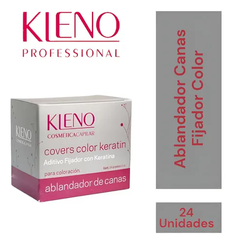 Kleno Ablandador De Cana Fijador Color Keratina X24 Ampollas