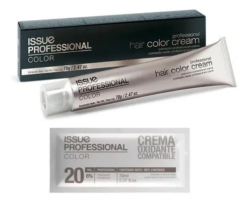 Tintura Issue Professional Color 70g+oxidante En Sachet 20vl Tono 9.1 Rubio Claro Ceniza