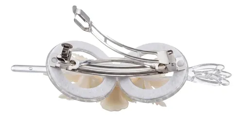 Hebillas Doradas Perladas Con Pasante | Pack X12u Perlada